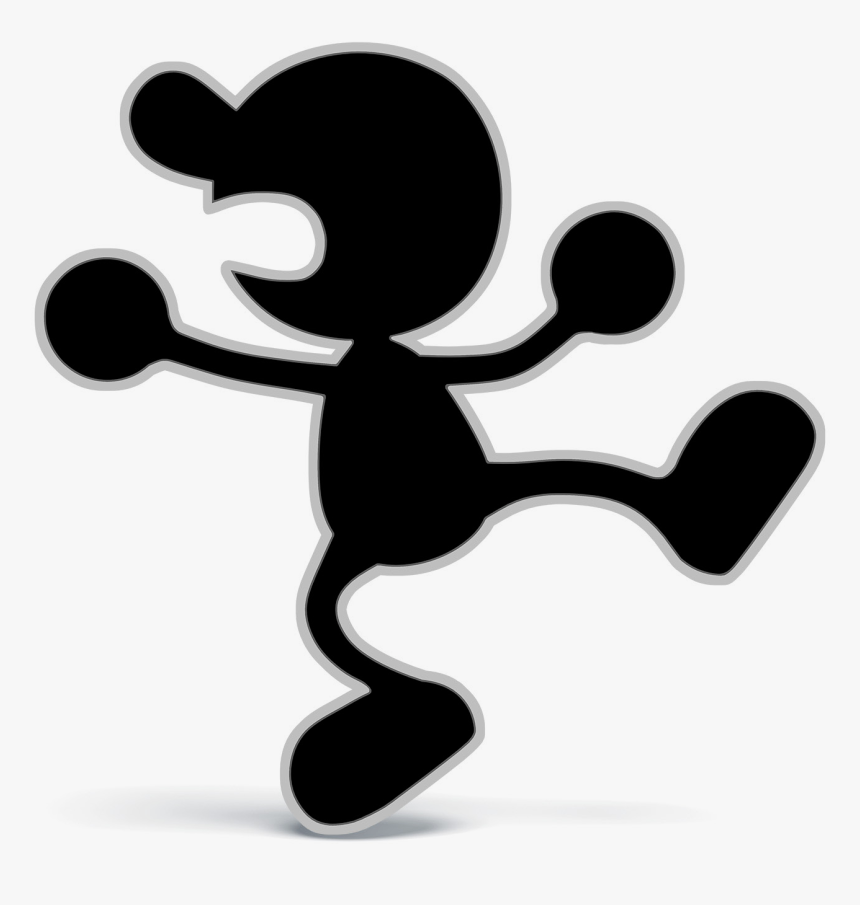 Game And Watch Png - Super Smash Bros Mr Game And Watch, Transparent Png, Free Download