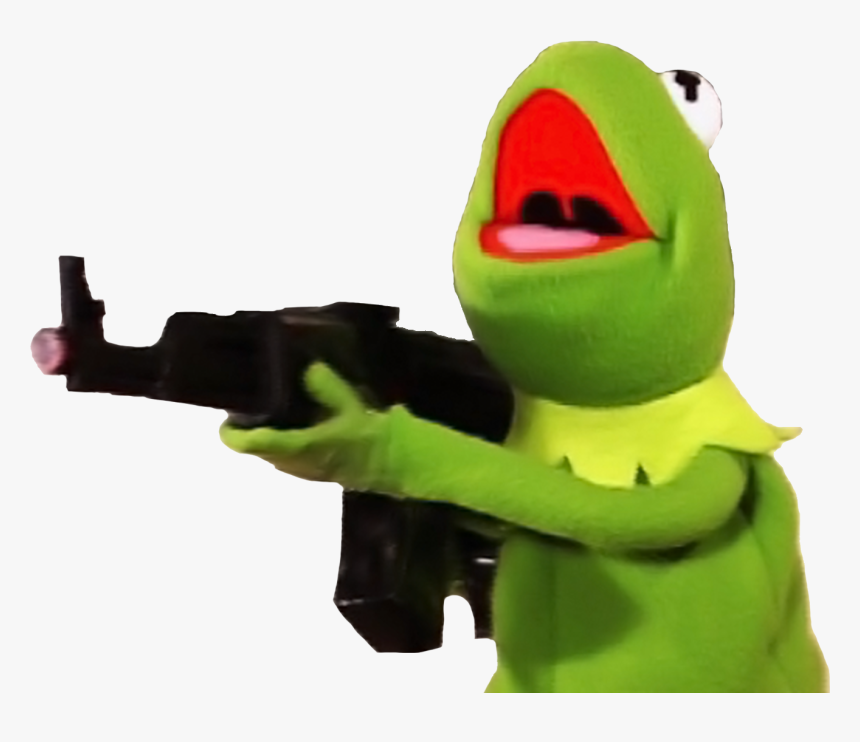 Kermit With A Gun - Kermit The Frog Meme Gun, HD Png Download, Free Download