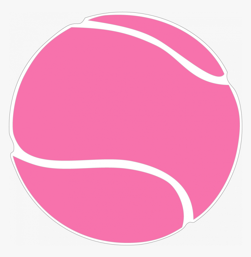 Tennis Ball Tennis Racket And Ball Clipart Kid - Pink Tennis Ball Clipart, HD Png Download, Free Download