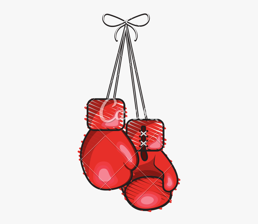 Boxing-glove - Hanging Boxing Gloves Png, Transparent Png, Free Download