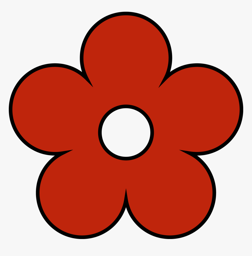 Red Flower Png Clipart - Transparent Red Flower Clipart, Png Download, Free Download