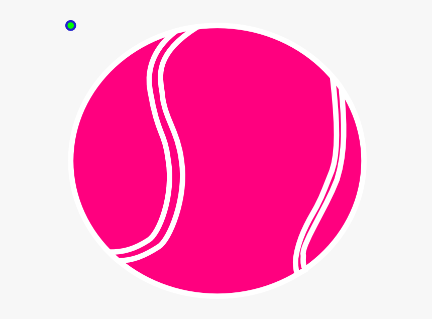 Tennis Ball Clipart 5 Ball - Pink Tennis Ball Clipart, HD Png Download, Free Download