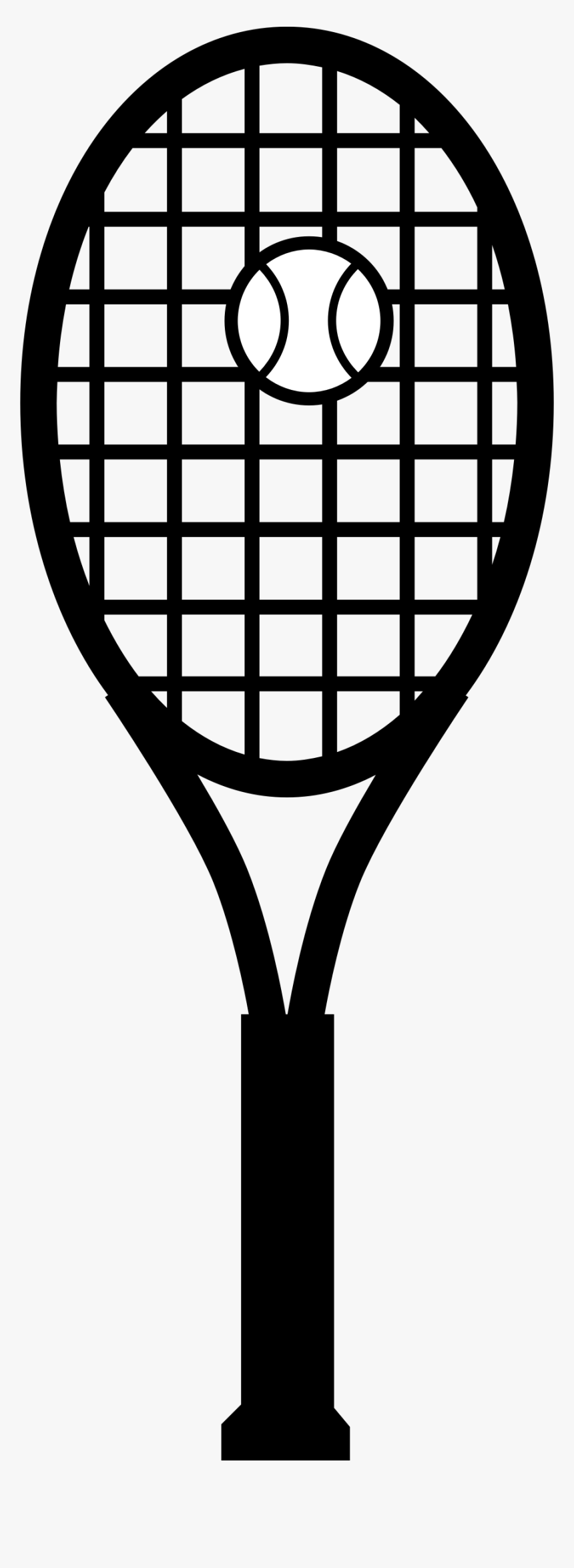 Tennis Racket And Ball Clip Arts - Tennis Racket Clipart, HD Png Download, Free Download