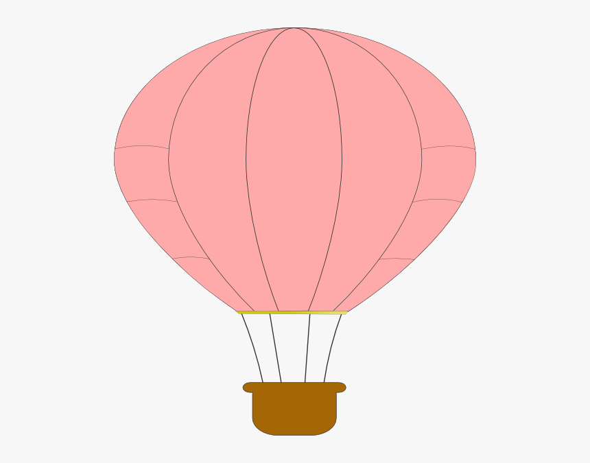 Pink Hot Air Balloon Clip Art At Clker - Clip Art Hot Air Balloon Clipart, HD Png Download, Free Download