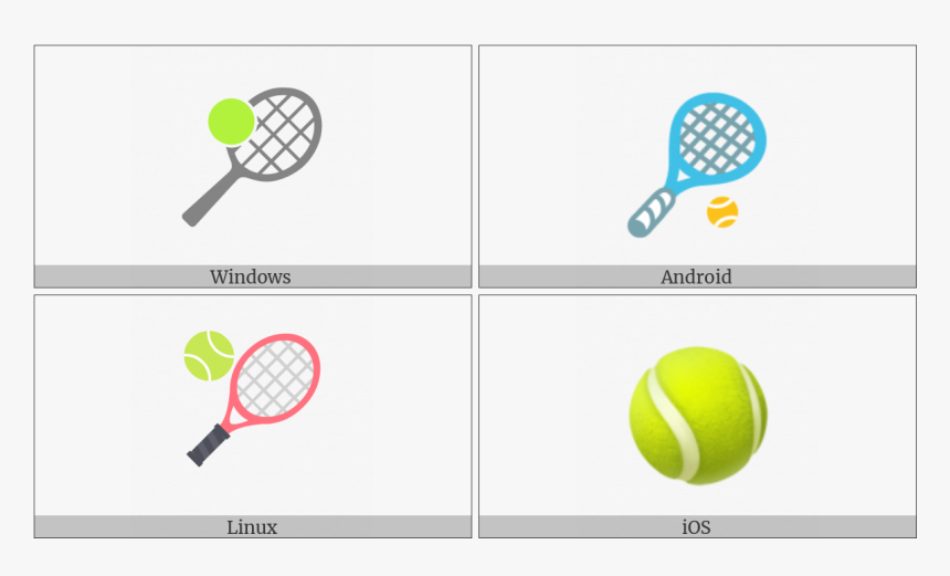 Tennis Racquet And Ball On Various Operating Systems - Soft Tennis, HD Png Download, Free Download