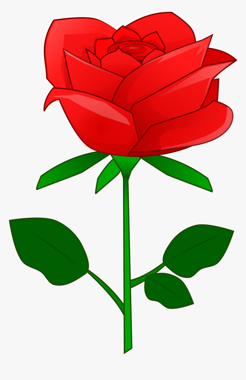 Petal Clipart Red Rose - Rose Flower Clipart Png, Transparent Png, Free Download