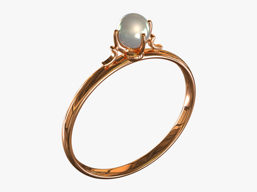 Ring With Pearls, Ornament - Engagement Ring, HD Png Download, Free Download