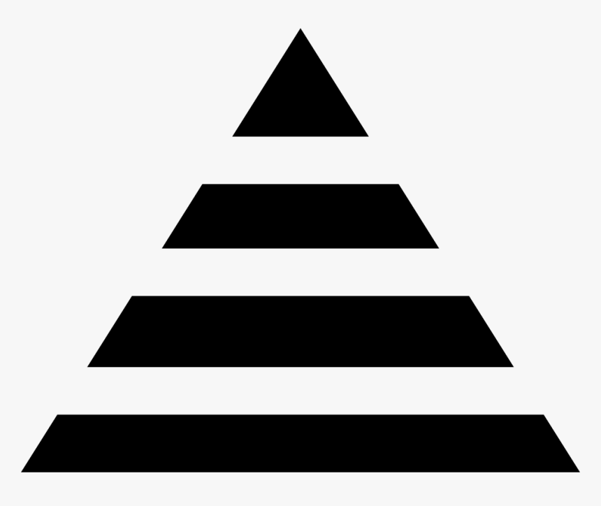 Triangle Of Stripes - Black And White Striped Triangle, HD Png Download, Free Download