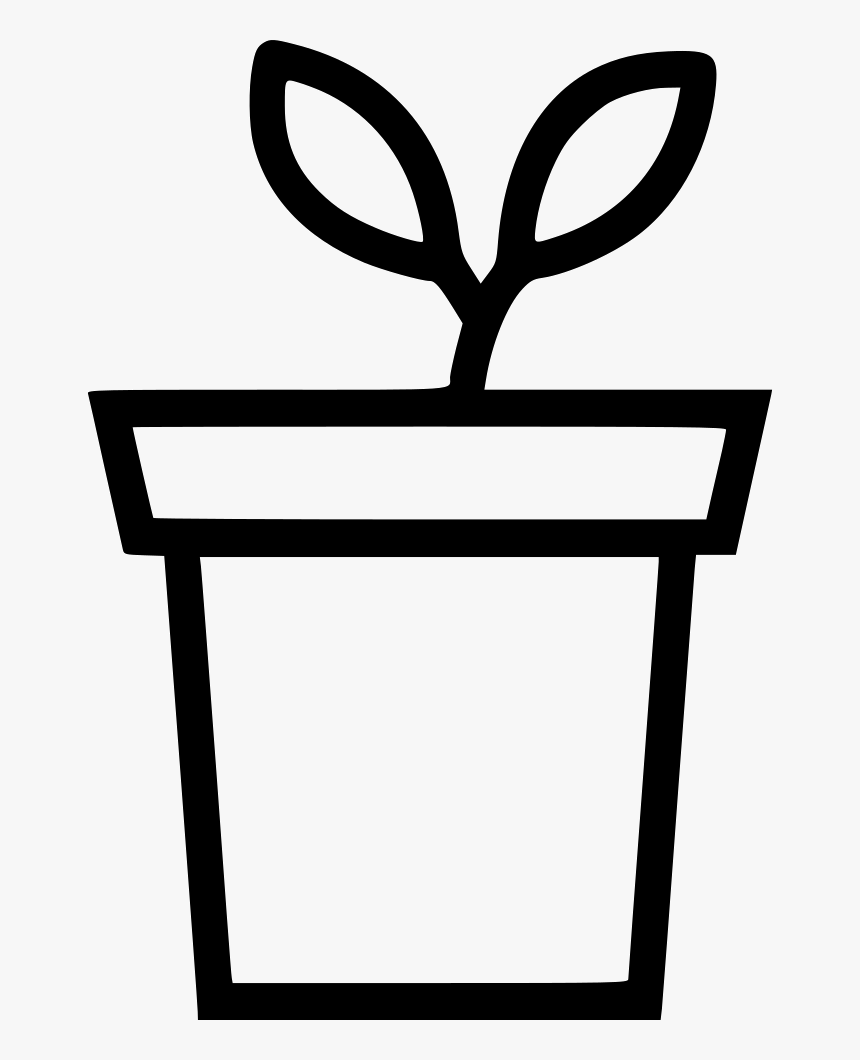 Plant Flower Pot Decoration Leaf - Growing Flower Icon Png, Transparent Png, Free Download