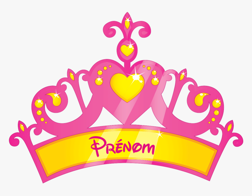 Sticker Prenom Personnalisable Couronne De Princesse - Princess Crown Clipart Png, Transparent Png, Free Download