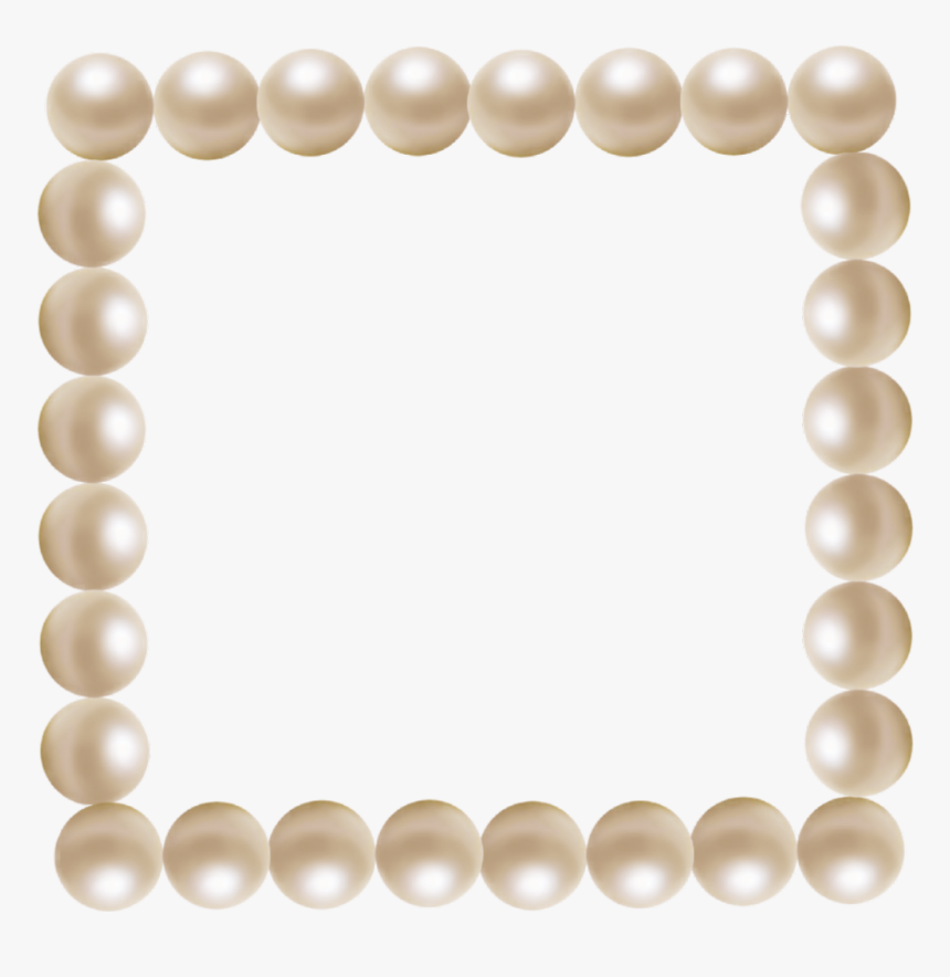 #pearls #frame #pearl #framepearls - Seashell Frame Transparent Background, HD Png Download, Free Download