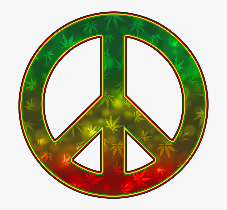 Peace, 420, Weed, Legalize, Leaf, Marijuana, Pot - Cartoon Peace, HD Png Download, Free Download