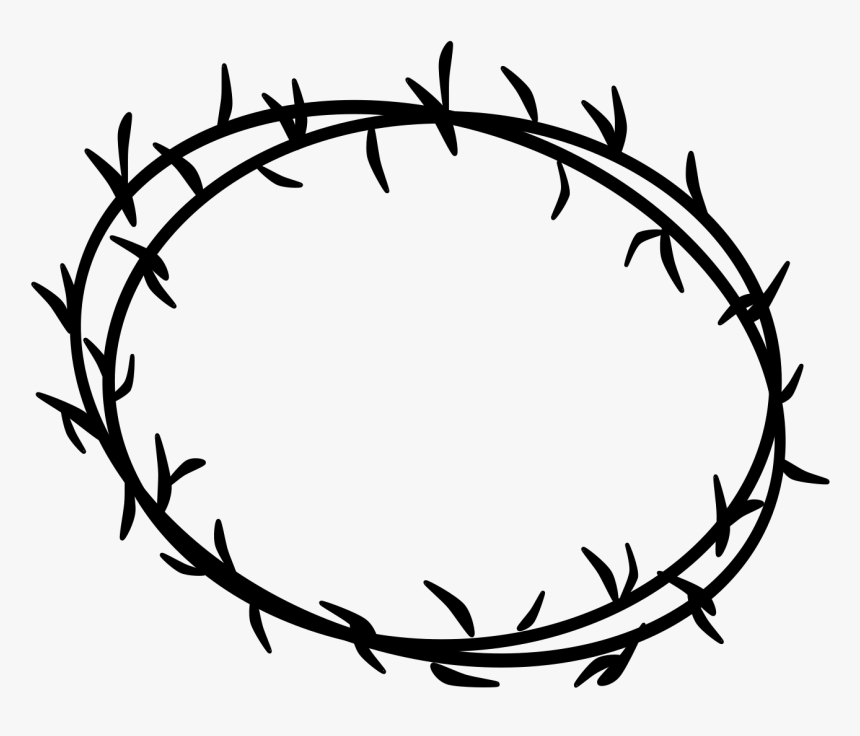 Crown Of Thorns Black Clip Arts - Crown Of Thorns Icon Png, Transparent Png, Free Download