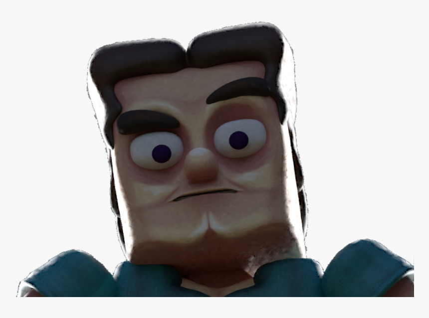 Face - 3d Minecraft Steve Meme, HD Png Download, Free Download