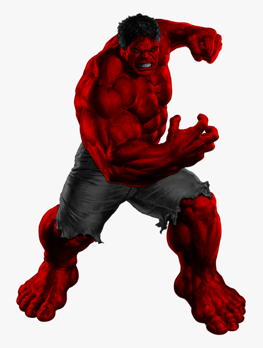 #red #hulk #clip #art - Hulk Red, HD Png Download, Free Download