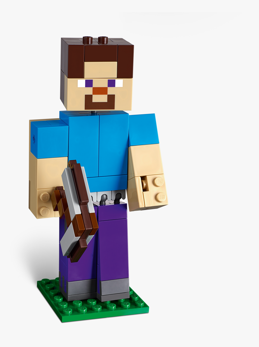 Lego Minecraft Steve Bigfig, HD Png Download, Free Download