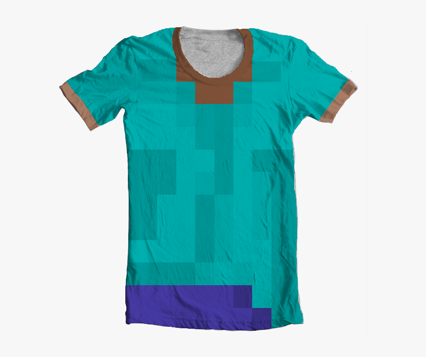 Minecraft Steve Shirt - Steve From Minecraft Shirt, HD Png Download, Free Download