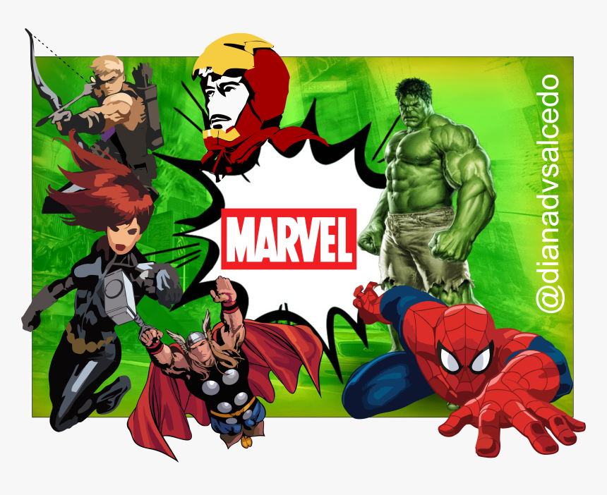 Diseño Diana Marvel - Incredible Hulk Birthday Cards, HD Png Download, Free Download