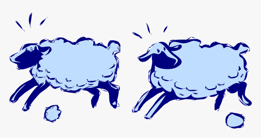 Sheep, Running, Lambs, Animal, Lamb, Farm, Domestic - Clip Art Counting Sheeps, HD Png Download, Free Download