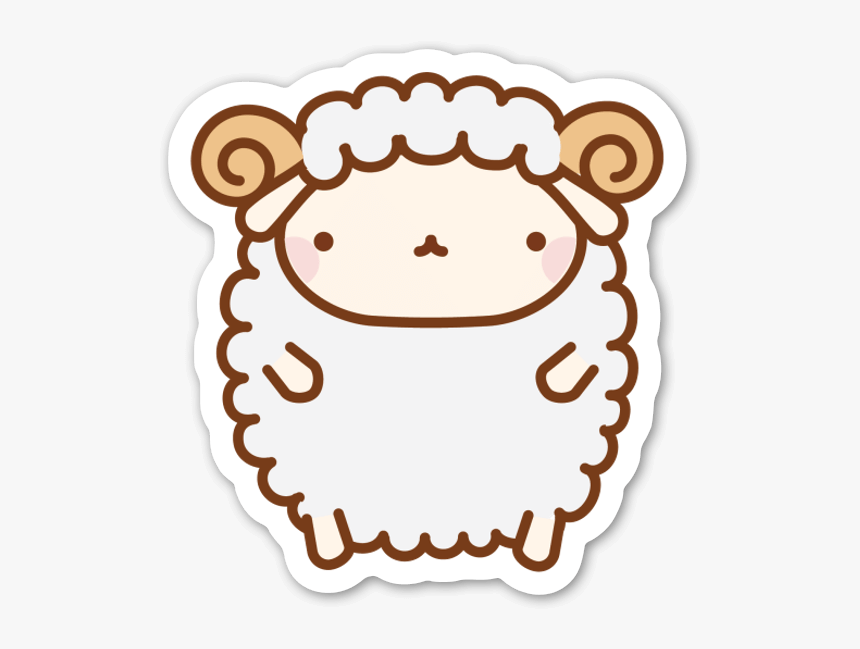 Cute Sheep Sticker - Sheep Kawaii, HD Png Download, Free Download