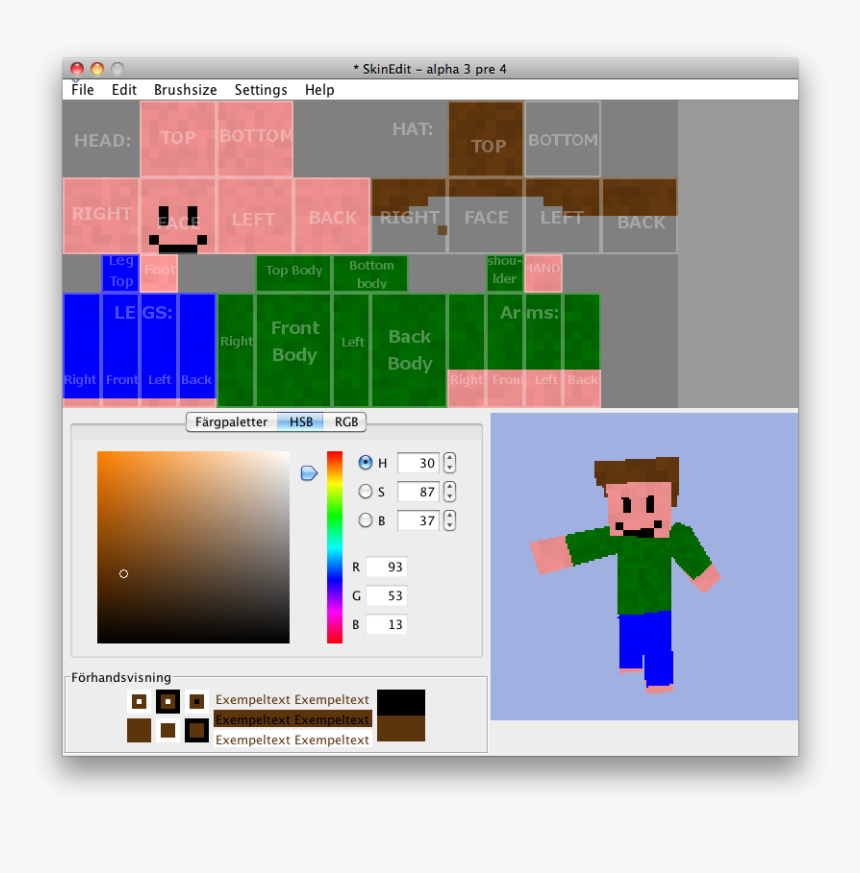 Minecraft File Skin Template, HD Png Download, Free Download