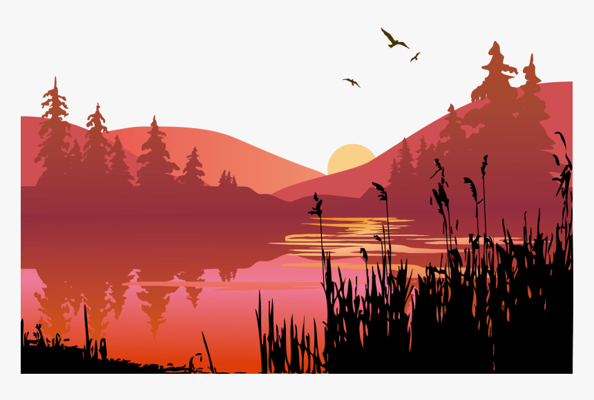 Transparent Morning Sunrise Clipart - Dusk Vector, HD Png Download, Free Download