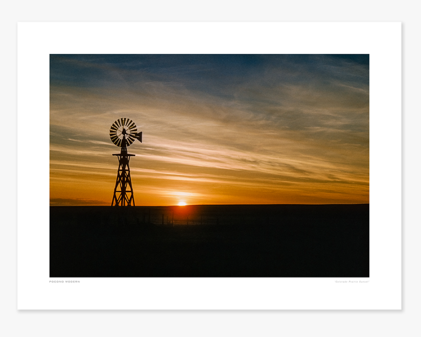 Colorado Prairie Sunset Main - Silhouette, HD Png Download, Free Download