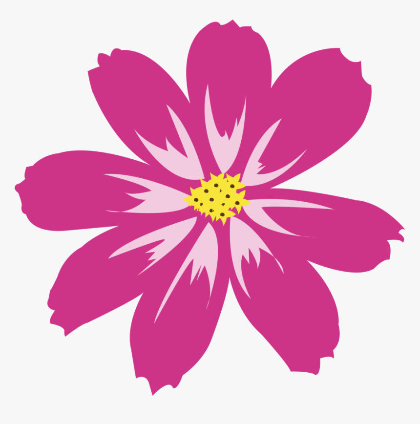 Pink Vector Flowers Png - Pink Flower Png Vector, Transparent Png, Free Download