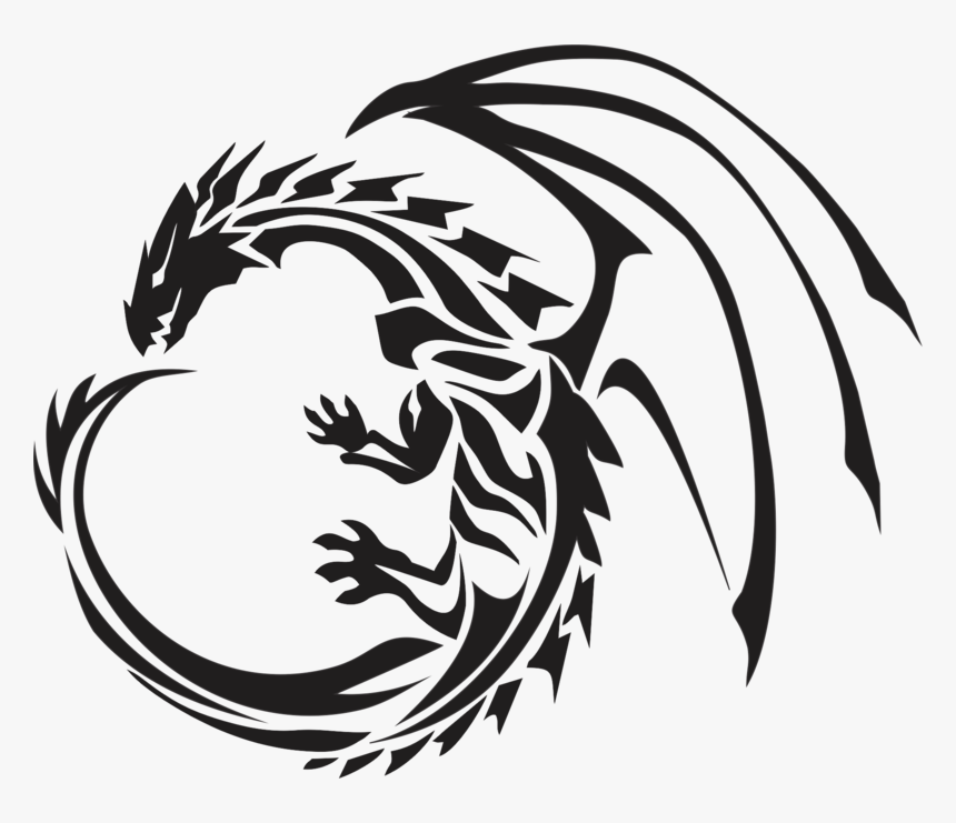 Black Tattoo Dragon Png Images - Dragon Png, Transparent Png, Free Download