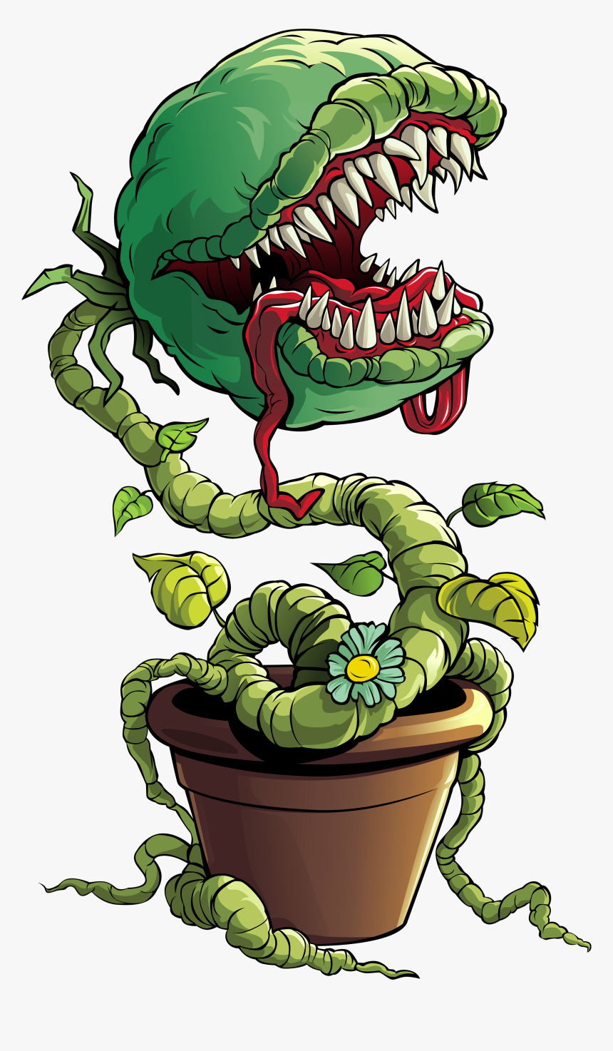 Venus Fly Trap Plant Monster Png Clip Art Image - Monster Venus Fly Trap Drawing, Transparent Png, Free Download