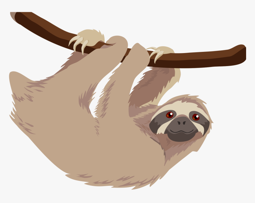 Sloth Png Transparent Sloth Images - Sloth Cartoon Transparent Background, Png Download, Free Download