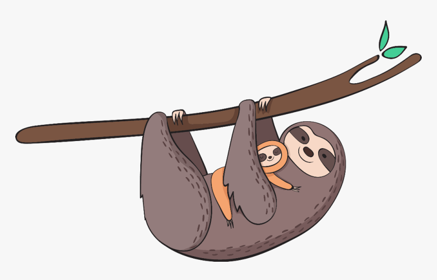 Transparent Sloth Png - Cartoon Transparent Sloth, Png Download, Free Download