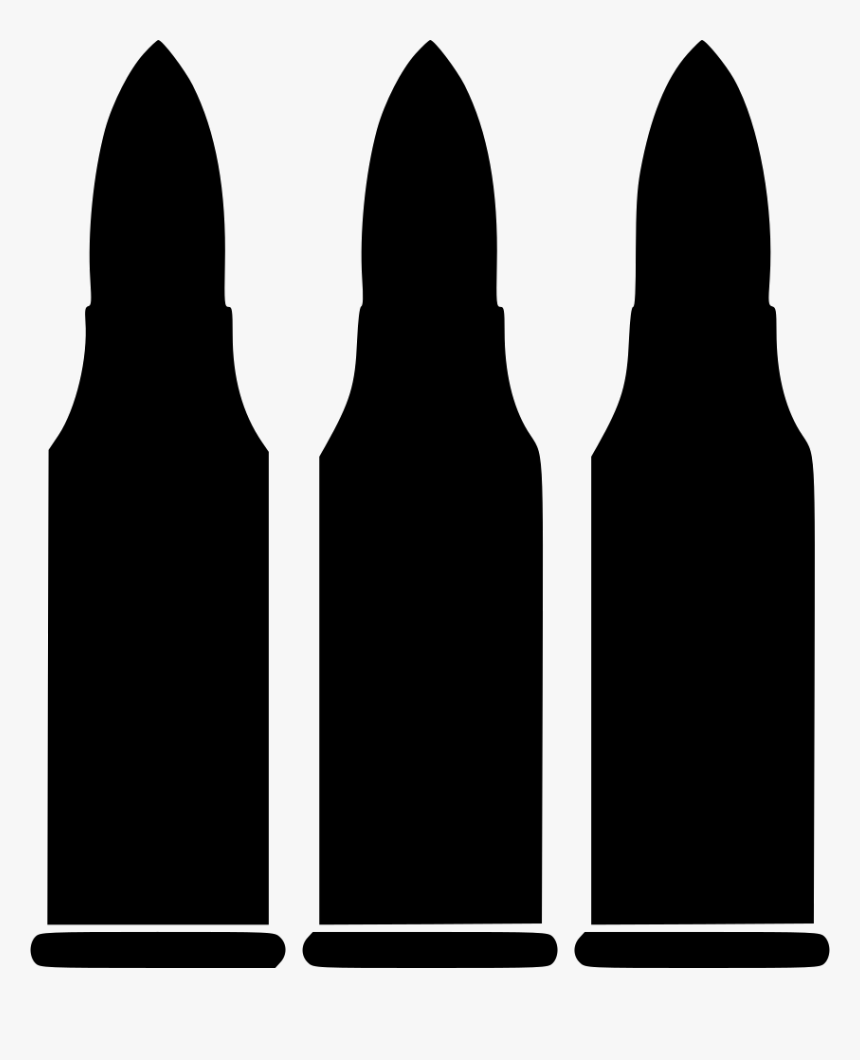 Bullets - Bullets Silhouette Png, Transparent Png, Free Download