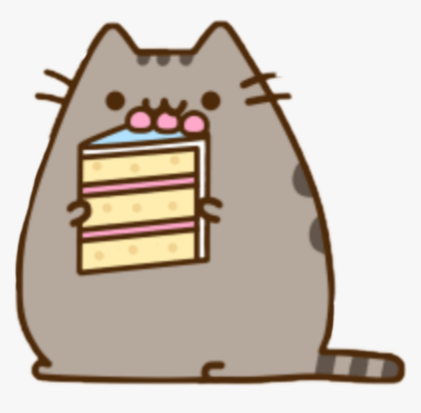 Pusheen Cute Cat Cake - Happy Birthday Korean Gif, HD Png Download, Free Download