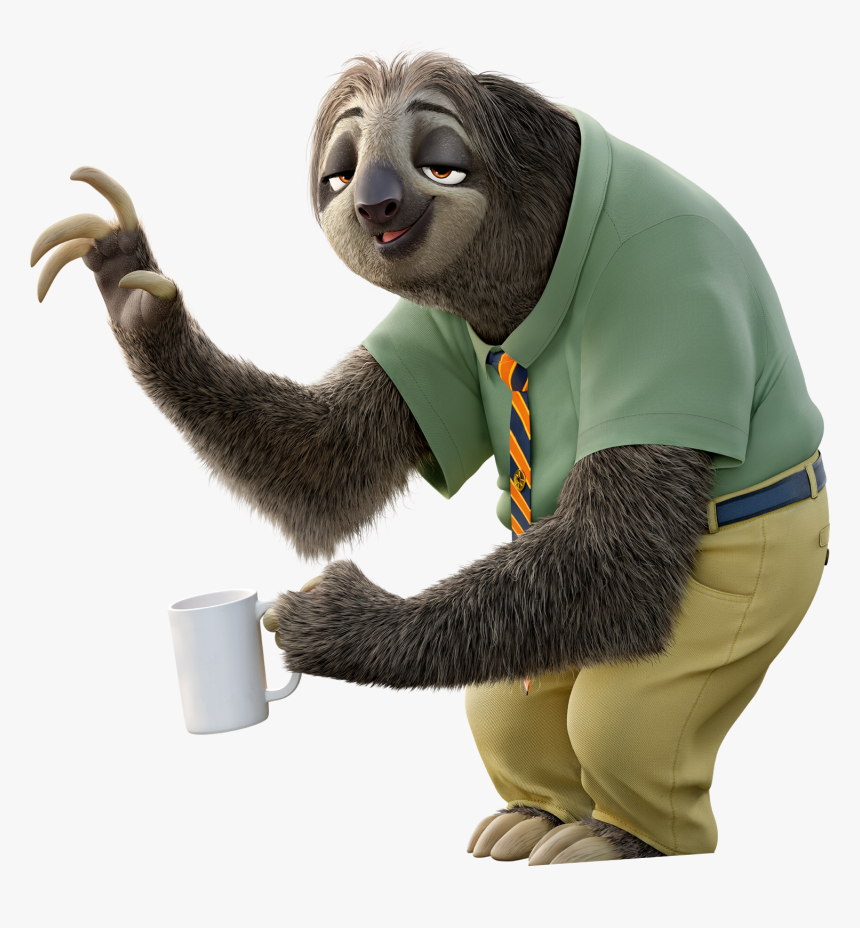 Transparent Zootopia Clipart - Zootopia Sloth Transparent, HD Png Download, Free Download