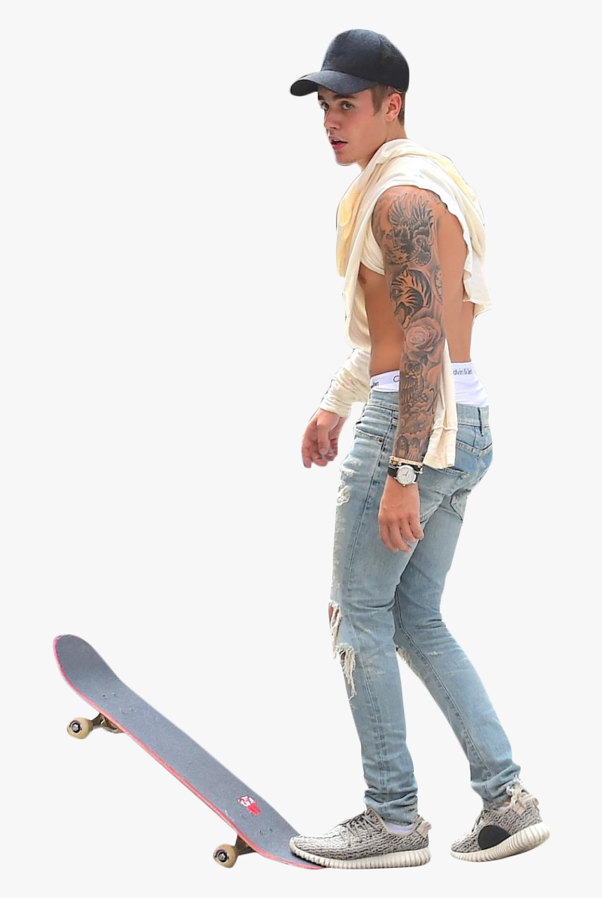 Justin Bieber Skateboarding Png Image - Justin Full Size Photo Download, Transparent Png, Free Download