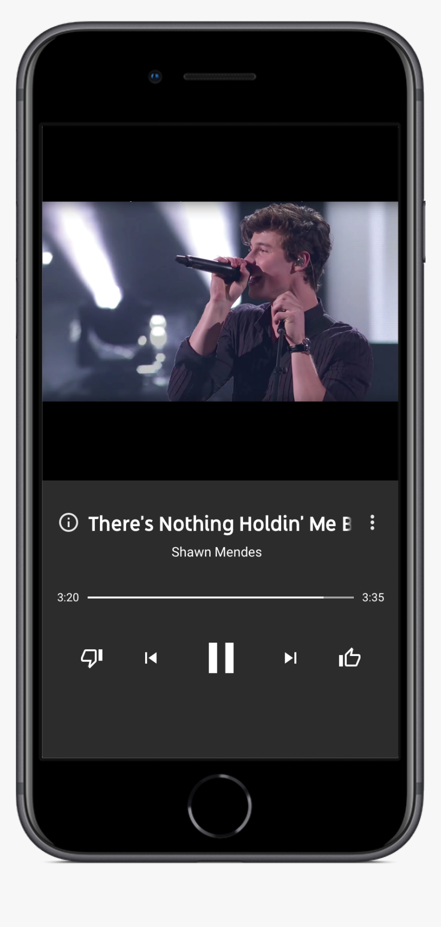 A Mobile Phone Streaming Music - Youtube Music, HD Png Download, Free Download