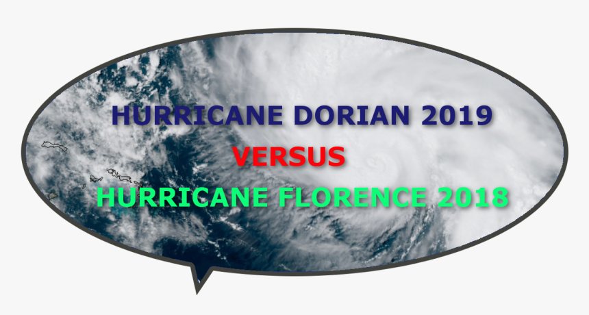 Hurricane Florence Vs Dorian, HD Png Download, Free Download