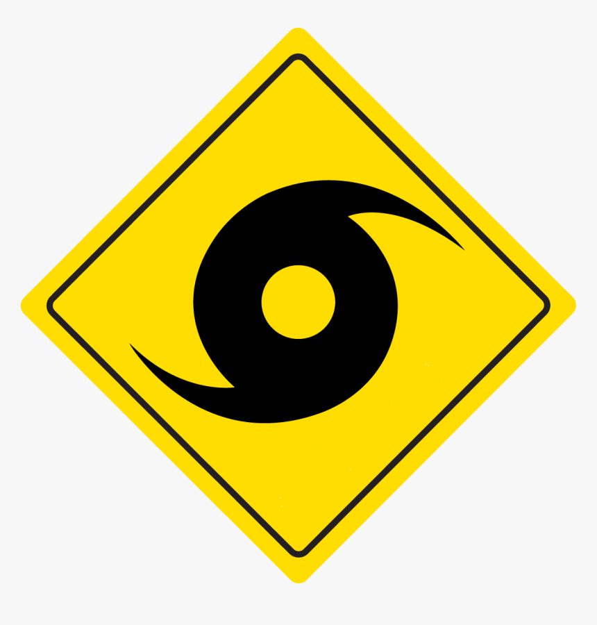 Hurricane - Road Sign Clipart, HD Png Download, Free Download