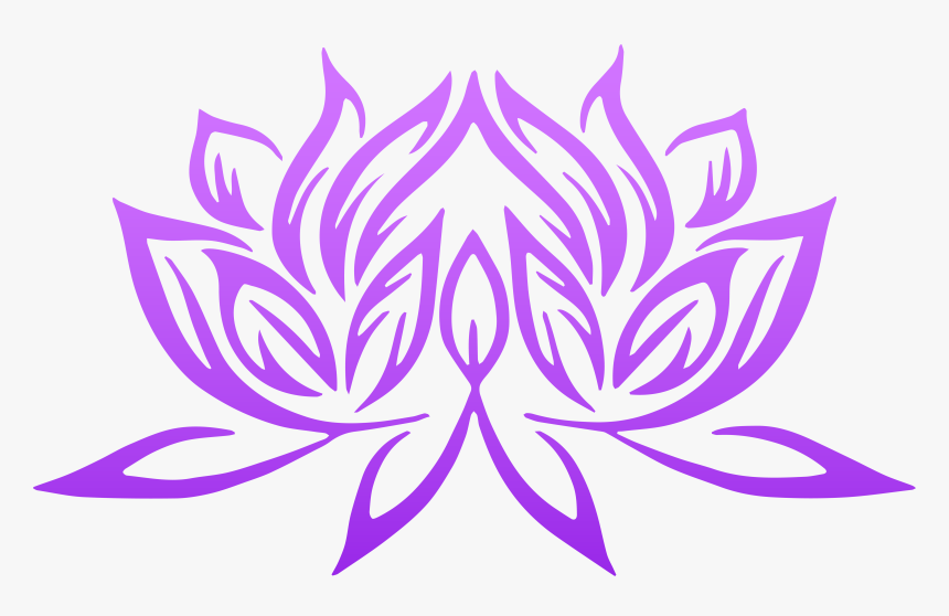 Massages Clipart Lotus - Lotus Flower Black And White Border, HD Png Download, Free Download
