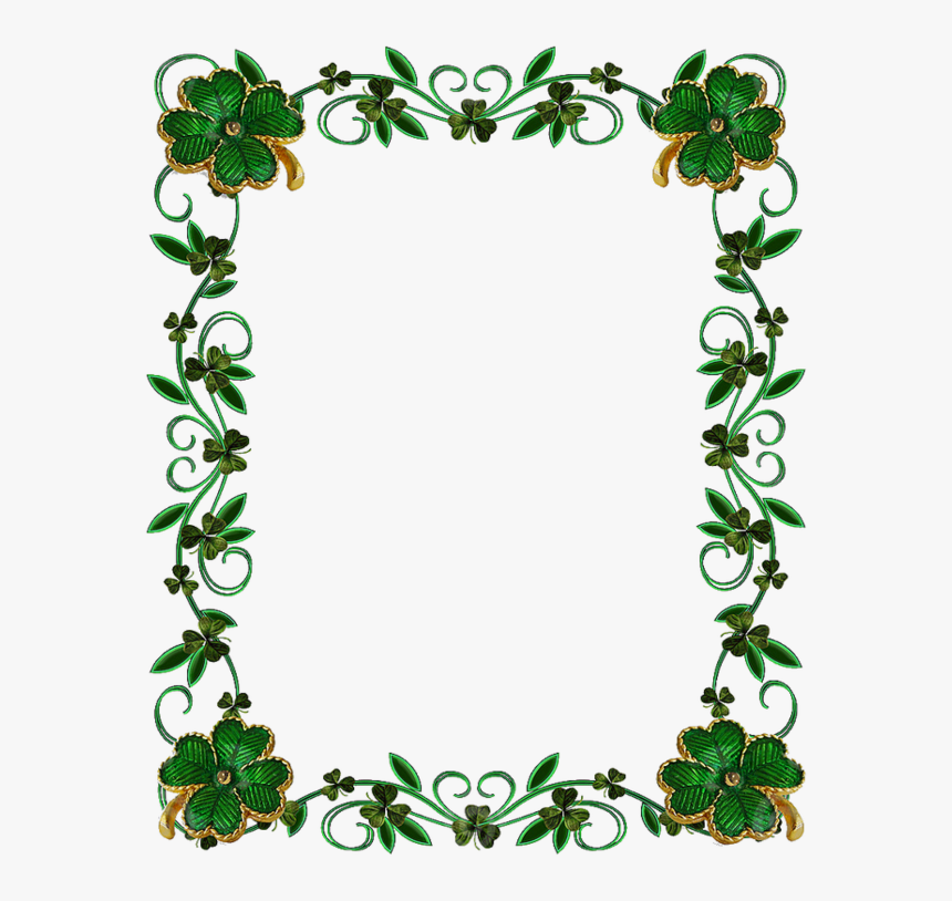 Green Border Design Png - Transparent Leaves Border Design, Png Download, Free Download