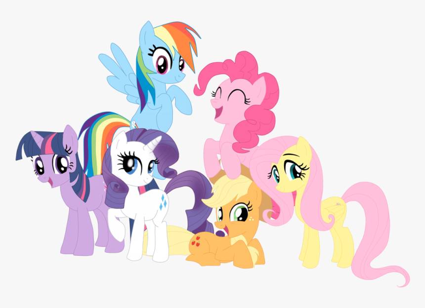 Rainbow Dash Rarity Pinkie Pie Twilight Sparkle Applejack - My Little Pony, HD Png Download, Free Download
