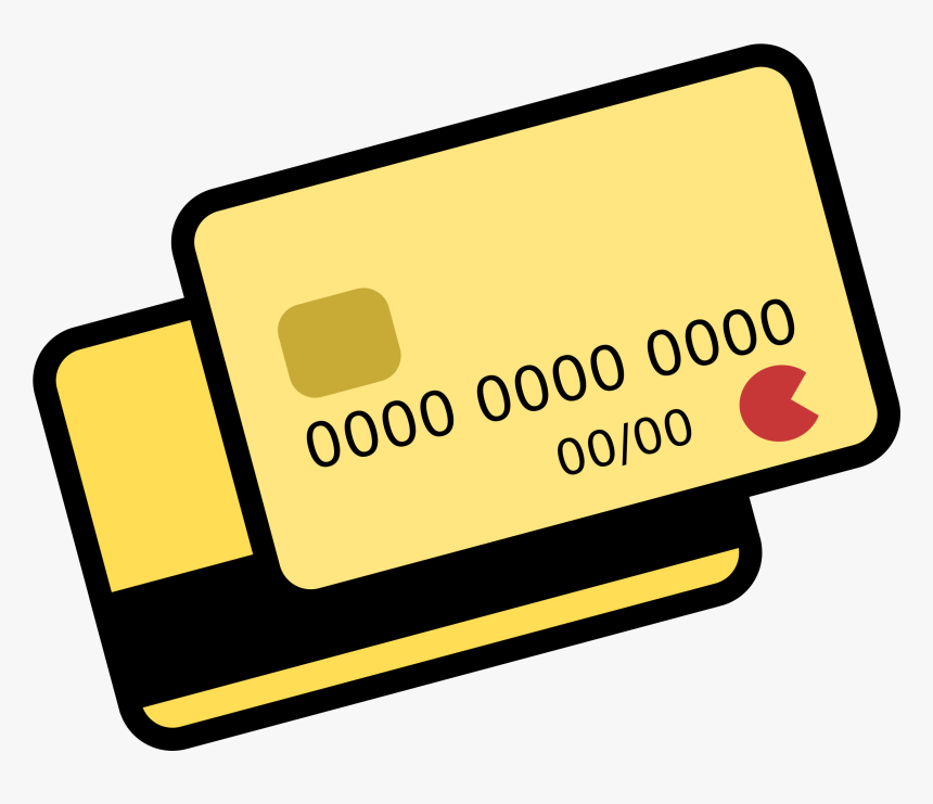 Yellow Credit Card - Credit Card Clipart Png, Transparent Png, Free Download