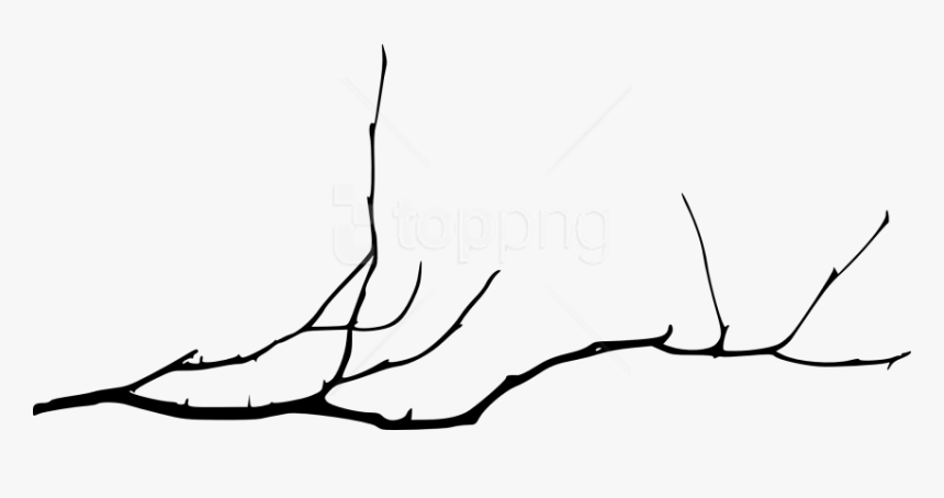 Simple Tree Branch Silhouette, HD Png Download, Free Download