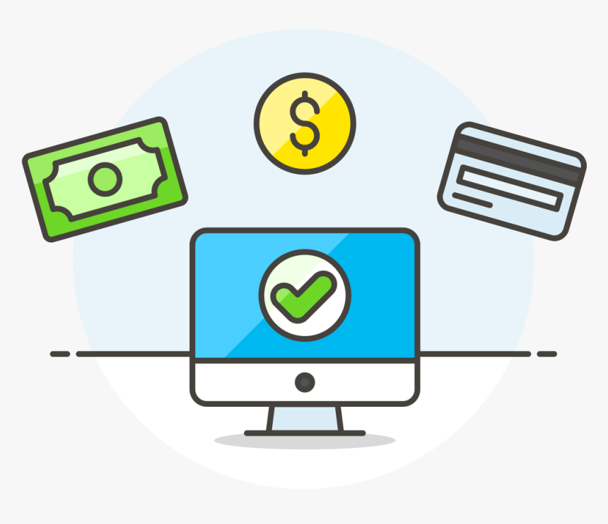 Monitor Cash Credit Card Icon - Cash And Credit Card Icon, HD Png Download, Free Download