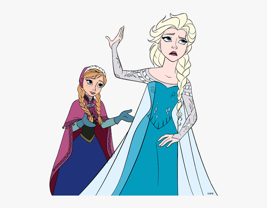 Frozen Wallpaper Titled Anna And Elsa - Frozen Anna Disney Clipart, HD Png Download, Free Download