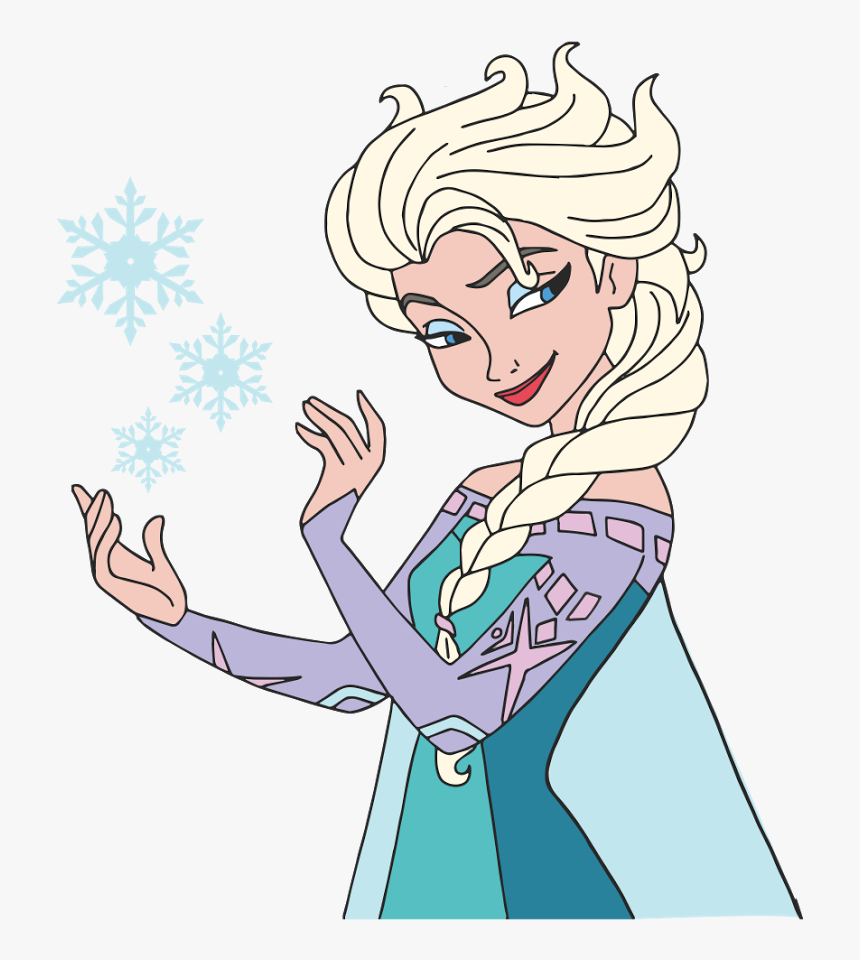 Princess Elsa Frozen Cartoon Characters Vector - New Cartoon Characters Vector, HD Png Download, Free Download