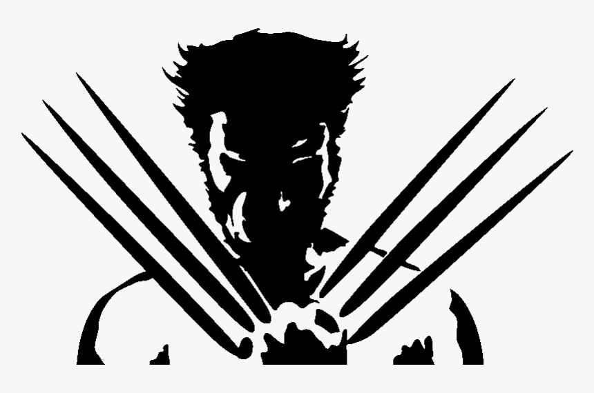 Sticker Silhouette Wolverine Ambiance Sticker Si - Hulk Wallpaper Black And White, HD Png Download, Free Download