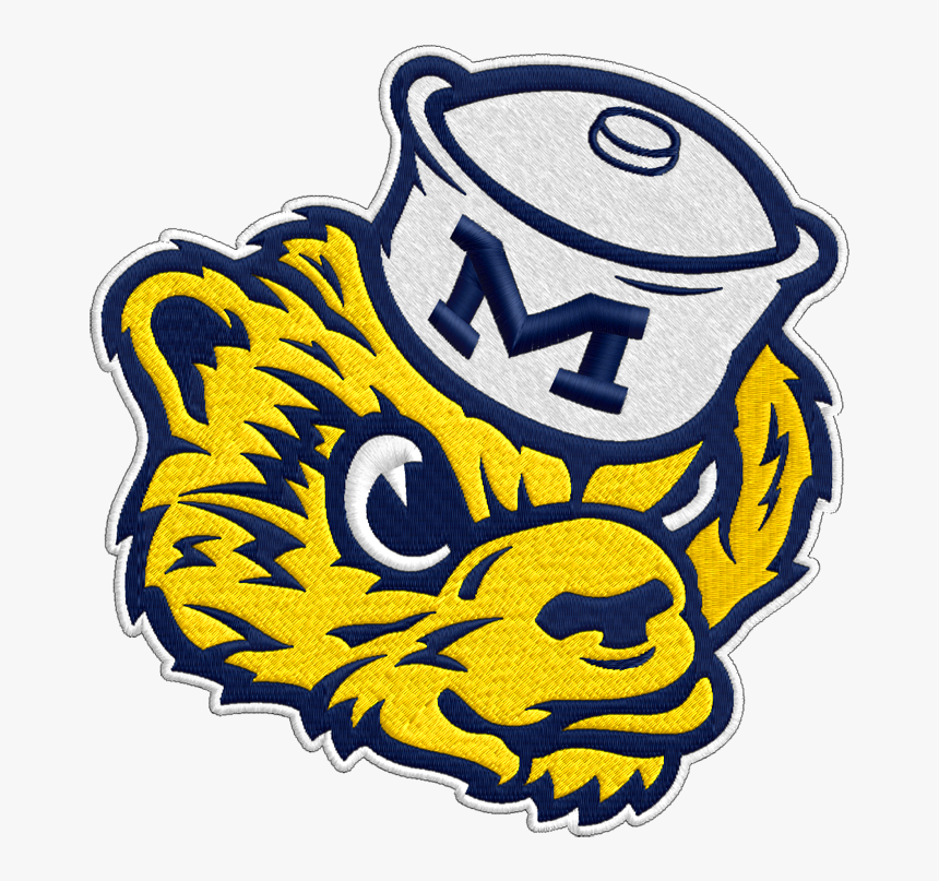 Michigan Wolverines Vintage Logo Clipart - Logo Mascot Michigan Wolverines, HD Png Download, Free Download