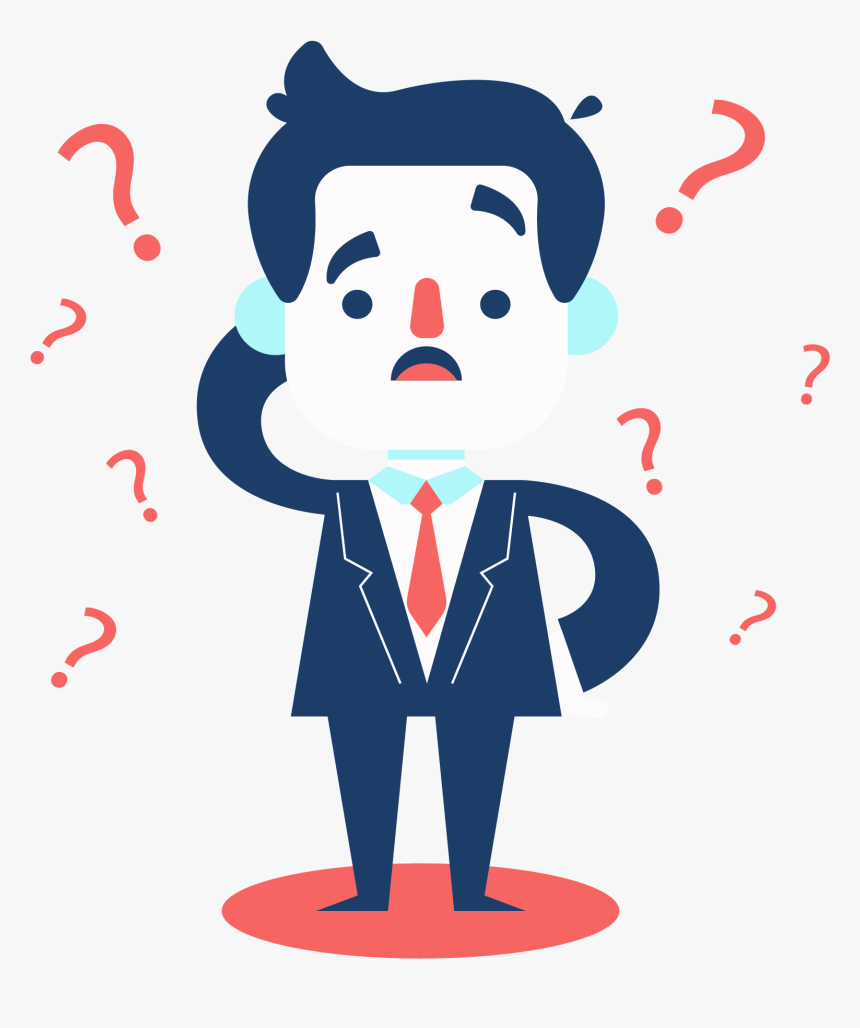 Contract Clipart Business Deal - Clipart Man With Question Mark, HD Png Download, Free Download